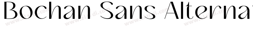 Bochan Sans Alternat字体转换